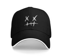 WUYIJGCS Classic Smile Faces Patch Pattern Sun Baseball Cap Summer Unisex-Teens White Trucker Hat Casual Outdoor Sport Essential for Summer