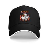 WUYIJGCS Classic Steve's Lava Chicken Baseball Cap Lava Print Hip Hop Hats Spring Female Male Tennis Skate Baseball Caps Essential for Autumn and Summer