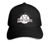 WUYIJGCS Classic Take Me Out to The Ball Game, Baseball Graphic Love Shop Baseball Cap Fashionable Sun Hat for Children Bobble Hat Mens Women's Essential for Summer