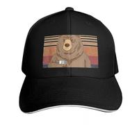 WUYIJGCS Classic That&27; s What I Do I Drink Bourbon I Hate People and Know Things Bear DrinkingTShir Baseball Cap Hood Mens Women's Essential for Summer