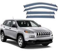 WUYJUN 4pc Wind Deflectors Set Compatible for Jeep Cherokee 2014-2022,Wind Deflectors Sun Rain Guards Car Window Shields Protector Deflectors Auto Parts