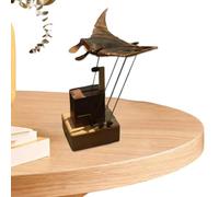 Wuyooprt Animal Statues,Handmade Manta Ray Swimming Motion Figures - Collectible Sculptures for Bedroom Living Room Kitchen Entryway Shelf Mantel Bar Window Office Desk Apartment