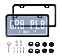 Wuyooprt License Plate Frame | Matte Finish | Front Rear License Plate Holder,for Urban Touring Commuting Daily Driving Family Outings Short Trips