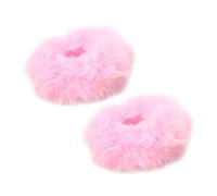 Wuyooprt Plush Colorful Hair Scrunchies, Faux Elastic Hair Ties, Bobbles Ponytail Holder Accessories for Women Girls ()
