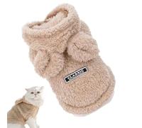 Wuyooprt Winter Dog Hoodie, Small Dog Warm Coat, Cold Weather Cat Puppy Sweatshirt, Cute Bunny Ear Warm Dog Sweater for Cats Dogs