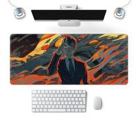 Wuyouni Anime Chainsaw Man Mouse Mat, Hayakawa Aki Extended Gaming Mouse pad,Waterproof Anti-Dirty Skid Proof Lockrand Keyboard Mat, Computer Keyboard and Mice Combo Pads Mouse Mat,800×300mm