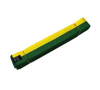 WUYXTO 2Pcs 240cm Taekwondo Belt Polyester Cotton Enhance Training Experience Easy Fasten Judo Karate Ranking Great For Competitions For Karate(Yellow Green)