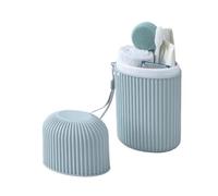 WUYXTO 3pcs Tooth Cup Travel Mouthwash Cup Portable Essential for Trips Toothbrush Case with Lid Multifunctional Storage Set