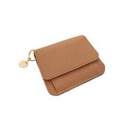 WUYXTO Women's Wallet Folding Wallet Women Short Wallet Leather Slim Card Holder Coin Purse for Woman Coin Pocket(Brown)
