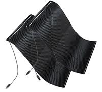 WUZECK 300 W Flexible Solar Panel, Black, 18 V Monocrystalline Solar Module, Flexible Caravan for 12 V Batteries, Balcony, Caravan, Boat, Balcony Power Station, 300 W, Flexible PV Modules, Solar