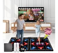 WuZhuangYuan Dance mat for Kids and Adults,899 Games,64G Memory Card, 650 Songs and 75 Music Videos,Fitness Dance Games, Gift for Boys and Girls for TV;Premium Flannel Material