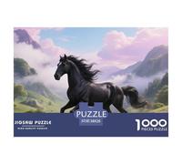 Wuzhui, 1000-piece Puzzle, Leisure And Mental Challenge in One, Perfect for Collectors Or Art Lovers, Suitable for Ages 10+, Horse, 38x26cm/1000pcs