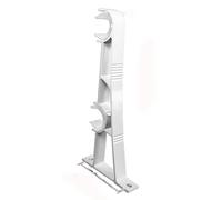 WUZIA 2Pcs Alloy Curtain Rod Bracket Single Double Hang Curtain Rod Brackets Support Clamp Crossbar Fixing Clip Wall Holder