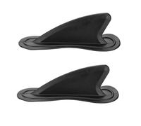 WUZIA 2PCS Inflatable Surfboard Tracking Fin, PVC Center Skeg Replacement, Black Kayak Stabilizer Fin for Paddle Boards, Canoes and Surfboards