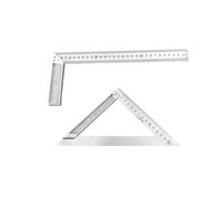 WUZIA 2PCS Stainless Steel Angle Square Ruler 3Square and Combination Square Tool Set Measuring Tool for Woodworking(undefined)