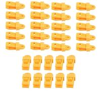 WUZIA 30 Pack Tarp Clips Lock Grip, Plastic Tent Fastener Clips, Multipurpose Canopy Clamps for Awning Pool Cover Outdoor Camping Securing(Yellow)