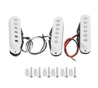 WUZIA 3Pcs Single Coil Pickup Set,5.6K Output，Wax Encapsulated Noise Reduction, with Screws and Springs,for Electric Guitar Replacement