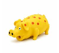 WUZIA Latex Dog Chew Toys, Cute Pig Squeaky Interactive Toy for Puppies