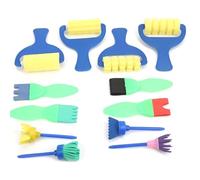 WUZIA Painting Sponge Brush Set, 12 Pcs EVA Stamp Rollers
