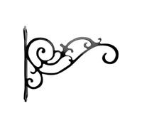WUZIA Plant Hanger Black Iron, Decorative Hanging Plant Hook Rust Resistant Plant Basket Hanger Flower Pot Hook for Indoor Outdoor Garden Balcony(4)