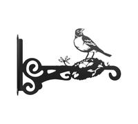 WUZIA Plant Hanger Black Iron, Decorative Hanging Plant Hook Rust Resistant Plant Basket Hanger Flower Pot Hook for Indoor Outdoor Garden Balcony(2)