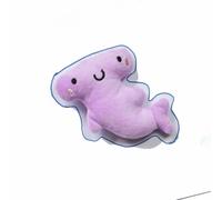 WUZIA Plush Puppy Teething Chew Toy, Built-in Squeaker Stuffed Pet Toy, Cute Ocean Shapes Gentle on Teeth for Puppies Small Medium Dogs(Hammerhead Shark)