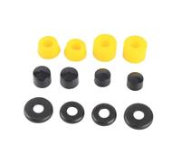WUZIA Set - 90A PU Lightweight for 4-Wheel Skateboards, Includes Washers and Pivot Cups, Replacement Kit for Enhanced Cushioning Experience(Yellow)