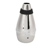 WUZIA Trumpet Practice Mute Lightweight ABS Silencer Fully Enclosed for Quiet Training, Adjustable Universal Fit for All Trumpets(Silver)