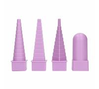 WUZIA Wire Shaping Mandrel 4 PCS 4 Styles Ergonomic Interchangeable Handle Wire Wrapping Mandrel Jewelry Shape Mandrel Kit for Making