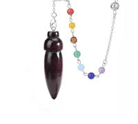 WUZIA Wooden Pendulum with Reiki Pendant Divination Dowsing Egyptian for spiritual healing and divination