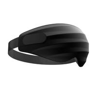 WUZIA Zero Eye Pressure 3D Sleep Eye Mask, Black Polyester Light Blocking Blindfold, Adjustable Elastic Strap Sleep Masks for Sleeping and Travel