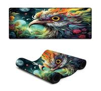 wuzihanptpt Computer Mouse Pad Colorful Rooster Extended Mouse Pad 30x80cm Large Desk Mat Smooth SurfaceHigh AccuracyFast MovingAnti ScratchNon Slip Base