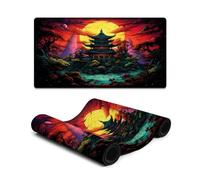 wuzihanptpt Extended Mousepad Color Pagoda Mouse Mat 40X75cm Keyboard Pad Computer PC Laptop Gaming Office Home Desk Accessory Gadget