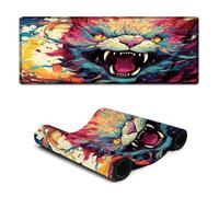 wuzihanptpt Extended Mousepad Colorful Planet Cosmic Cat Washable Mouse Mat 30x80cm Table Mat for Laptop Computer PC Office Cute Design Desk Accessories