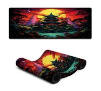 wuzihanptpt Large Gmaing Mouse Pad Color Pagoda Mouse Mat 30x80cm Keyboard Desk Mat Soft Smooth Surface And Anti Slip Rubber Base Waterproof Soft