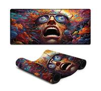 wuzihanptpt Large Mouse Pad Hell Demon Waterproof Mousepad 40x90cm Large Desk Mat with Non Slip Rubber Base for Office & Home Computers Laptop Gaming
