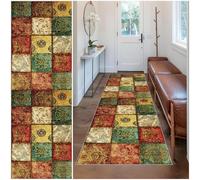 Wuzqju Long Carpet Runner Non Slip Hallway Runner Door Mat Washable Laundry Area Runner Rugs Kitchen Floor Mat Carpet Floor Carpet for Entrance for Bathroom Stair Bedroom 40 x 200 cm