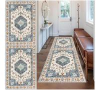Wuzqju Runner Rug for Entryway Non Slip Doormat Runner Non Shedding Kitchen Rug Machine Washable Floor Extra Long Carpet Mat Hall Runners for Hallway Entryway Bedroom Laundry Room 80 x 200 cm