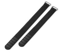 WuzuTech Herz P1 Smart Band FlexPro Wristband - (Midnight Black) Replacement 2x Band Set with Short and Long Nylon Stretch Bands with Adjustable Velcro Latch