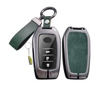 WUZUTU 2/3/4/5 Button Protective Key Case Accessories Compatible with Toyota Yaris Cross 2025 Corolla RAV4 PHEV Hilux BZ4X for Subaru Solterra Metal Car Key Case Key Cover A-Green