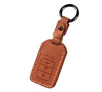 WUZUTU Car Key PU Leather Cover Key Case Protective Cover Compatible with Honda Odyssey City Jazz XRV Venzel HRV CRV Key Case Key Case Key Case Key Case 3 Buttons B-Orange