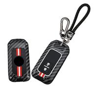 WUZUTU Glow in The Dark Car Key Fob Cover Case Fit for Suzuki Swift Sport Jimny Sierra Spacia Ignis Xl7 Glx Ignis Ertiga Wagon R Carbon Fiber Metal Frame Key Shell with Keychain Keyring-A4 2 Buttons