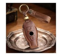 WUZUTU Hard Cover Protective Key Case Cover Compatible with Mercedes Benz A B C E R S Class GLA GLC GLK CLA W176 W203 W212 W245 BGA Key Case with Key Fob 3 Buttons Brown