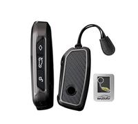 WUZUTU Key Case Checked Leather Protective Key Cover Compatible with BMW 2 Series U06 3 Series G81 M3 5 Series G60 G61 7 Series G70 X1 U11 X2 X5 G05 iX1 2026 2025 2024 Key Holder Key Ring Accessories