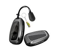 WUZUTU Key Cover Key Case Compatible with Subaru WRX XV Forester BRZ Outback Impreza Forester Ascent 2024 2025 Carbon Fibre Texture Key Case Protection Key Ring Cover Metal B