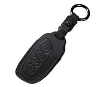 WUZUTU Leather Smart Remote Contral Car Key Fob Case Compatible with Haval Great Wall Hover XY H2 H3 H4 H5 H6 H7 H8 H9 Cool Dog Plus Owl Dragon MAX X-Dog 2023 2024 Hand Sewn Key Cover 4 Buttons Black