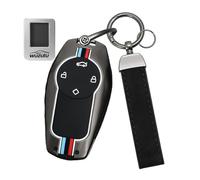 WUZUTU Metal Key Case Car Key Case Compatible with Leapmotor T03 EV Hatchback 2024 2025 2026 4 Buttons Key Cover Key Case Protective Key Case Key Ring A-Black