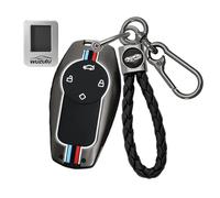 WUZUTU Metal Key Case Car Key Case Compatible with Leapmotor T03 EV Hatchback 2024 2025 2026 4-Button Key Cover Key Case Protective Key Ring B-Black