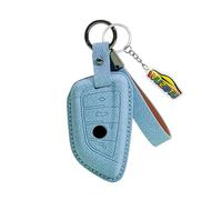WUZUTU Microfibre Leather Key Case Compatible with BMW 2 Series Coupe G42 3 Series G21 5 Series G30 G31 Z4 G29 X1 F48 X2 F39 X3 318i E96 430i Scratch-Resistant Car Key Case Protection Key Case