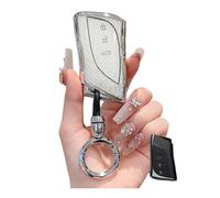 WUZUTU Practical TPU Car Key Fob Case Compatible With Lexus ES IS US LS LC NX RX LX RC GX UX TX Series ES200 ES300h ES250 ES350 ES260 2018-2025 Fashionable Key Cover Holder 3 Buttons-A1 Silver